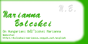 marianna bolcskei business card